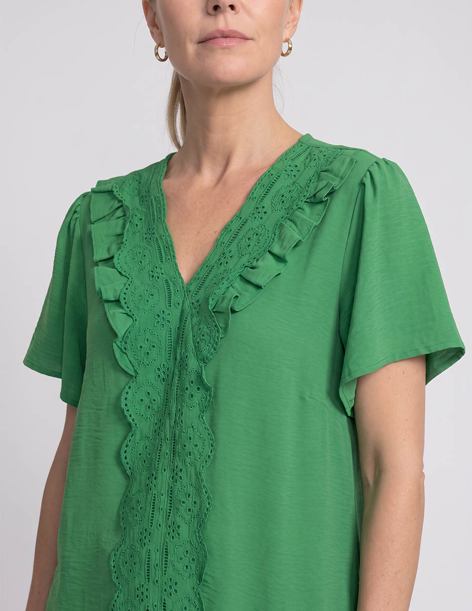 Blusa Lieb manga corta para mujer