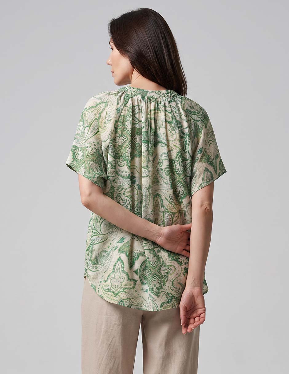 Blusa manga corta para mujer 3