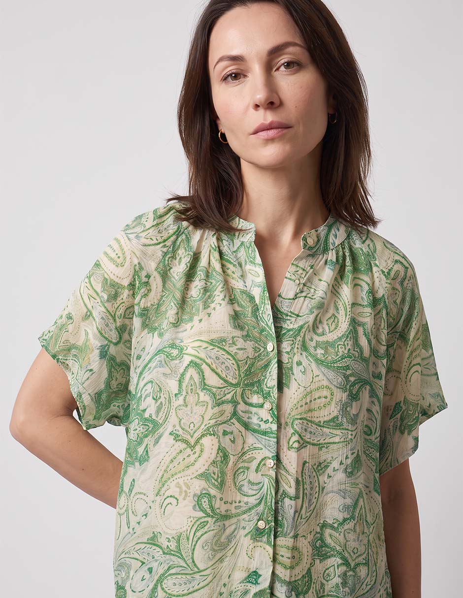 Blusa manga corta para mujer 2