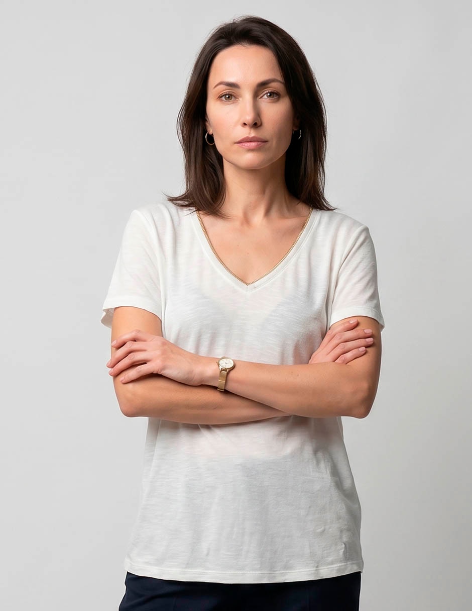 Playera manga corta para mujer