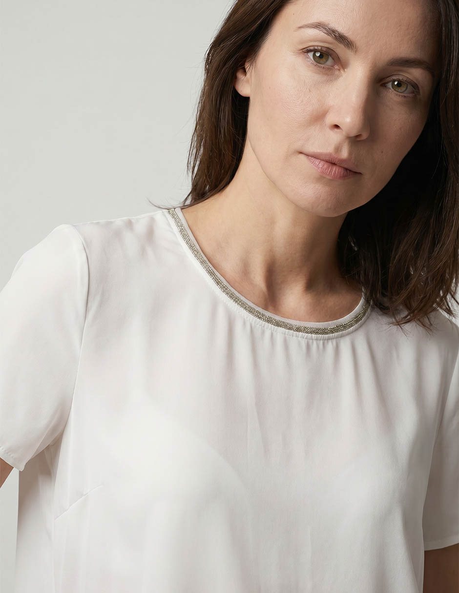 Blusa manga corta para mujer 3
