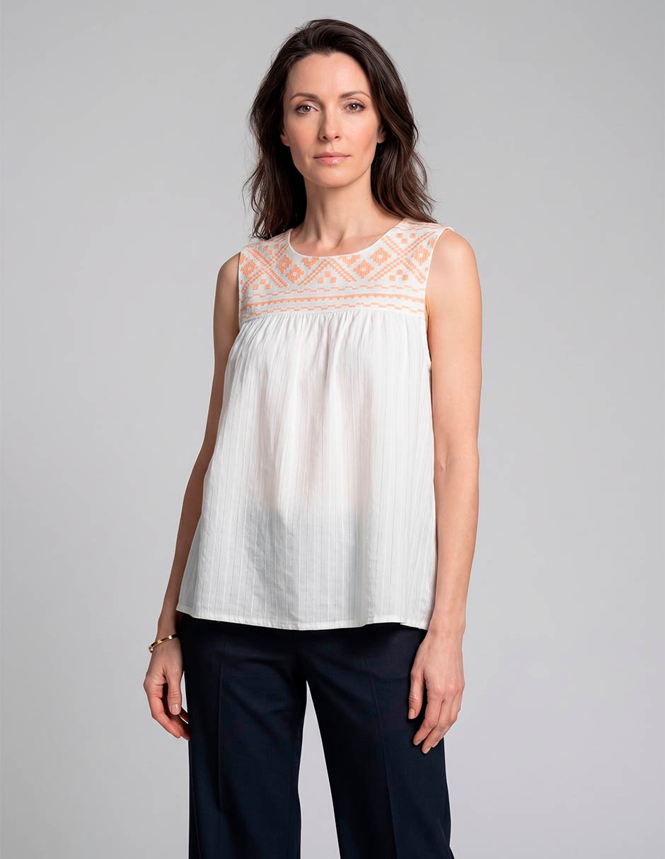 Blusa sin manga para mujer 1
