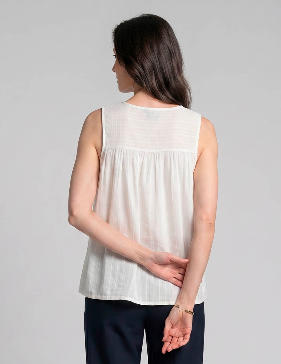 Blusa sin manga para mujer 2