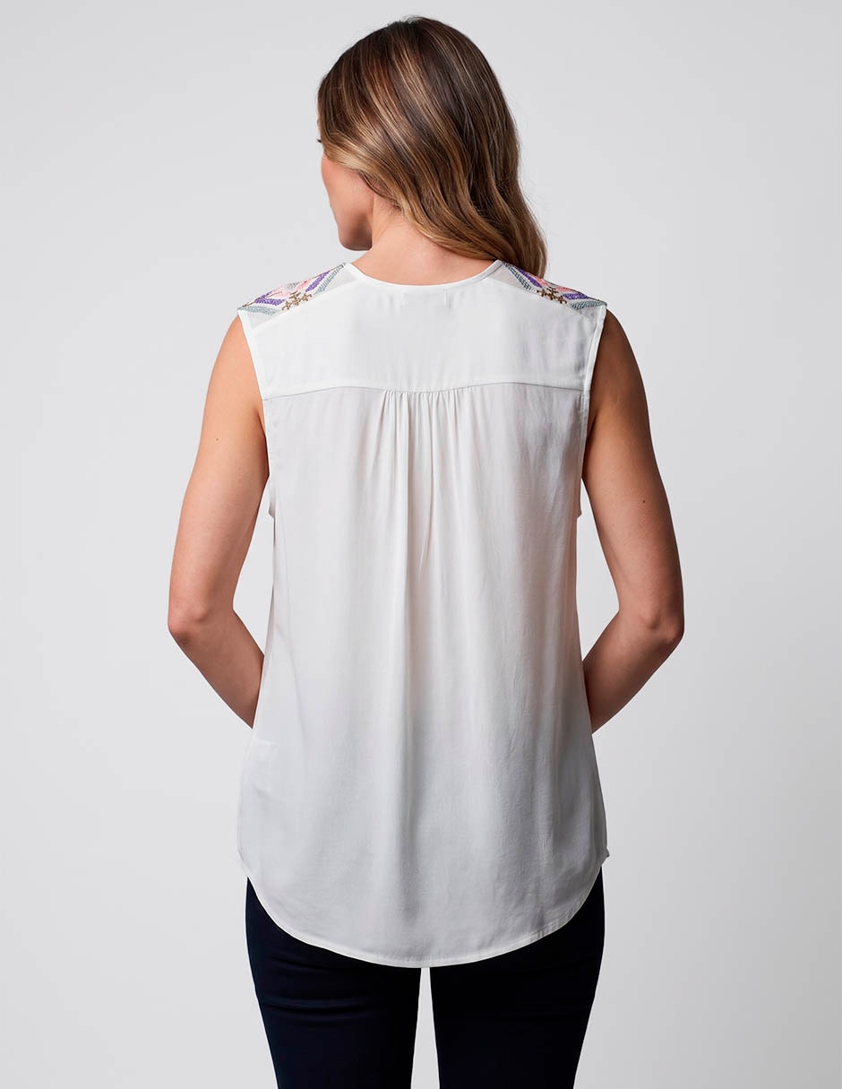 Blusa sin manga para mujer 2