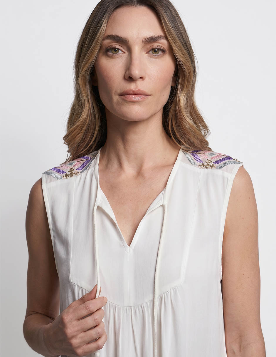 Blusa sin manga para mujer 3