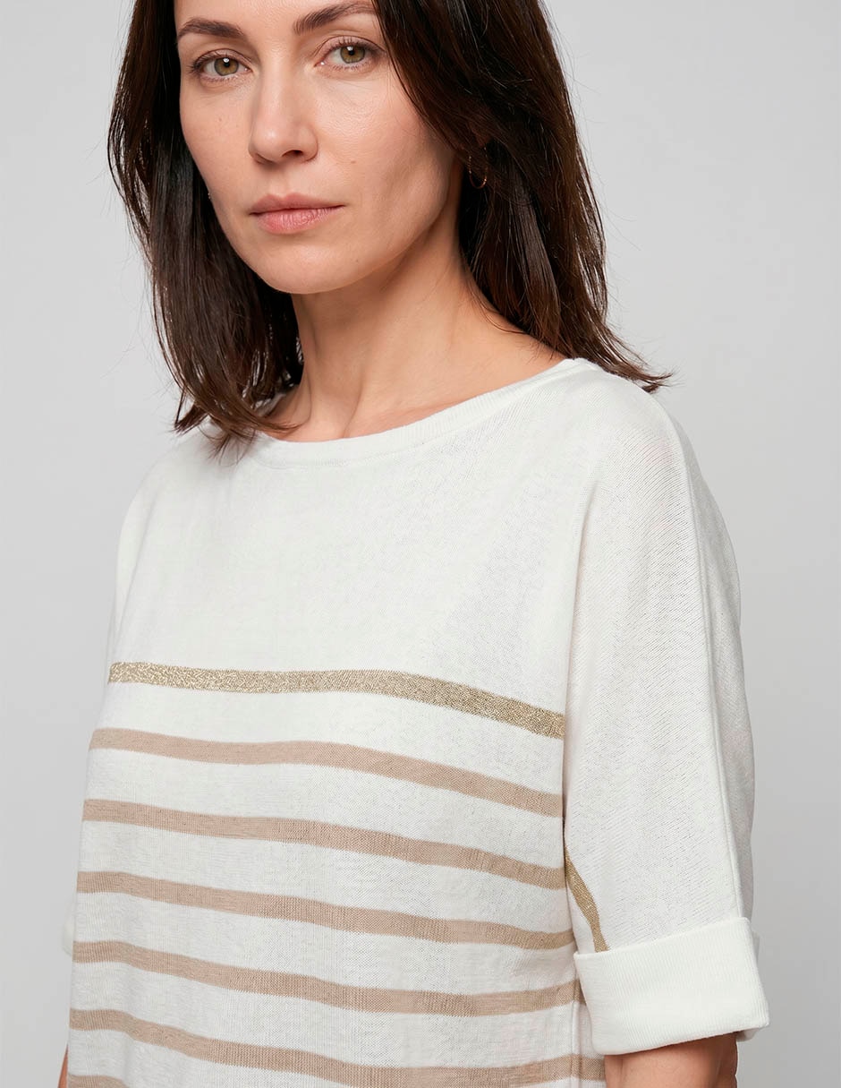 Blusa manga al codo para mujer 3