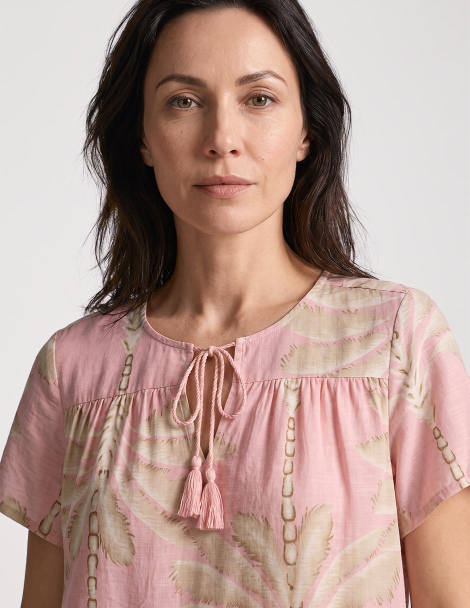 Blusa manga corta para mujer 3