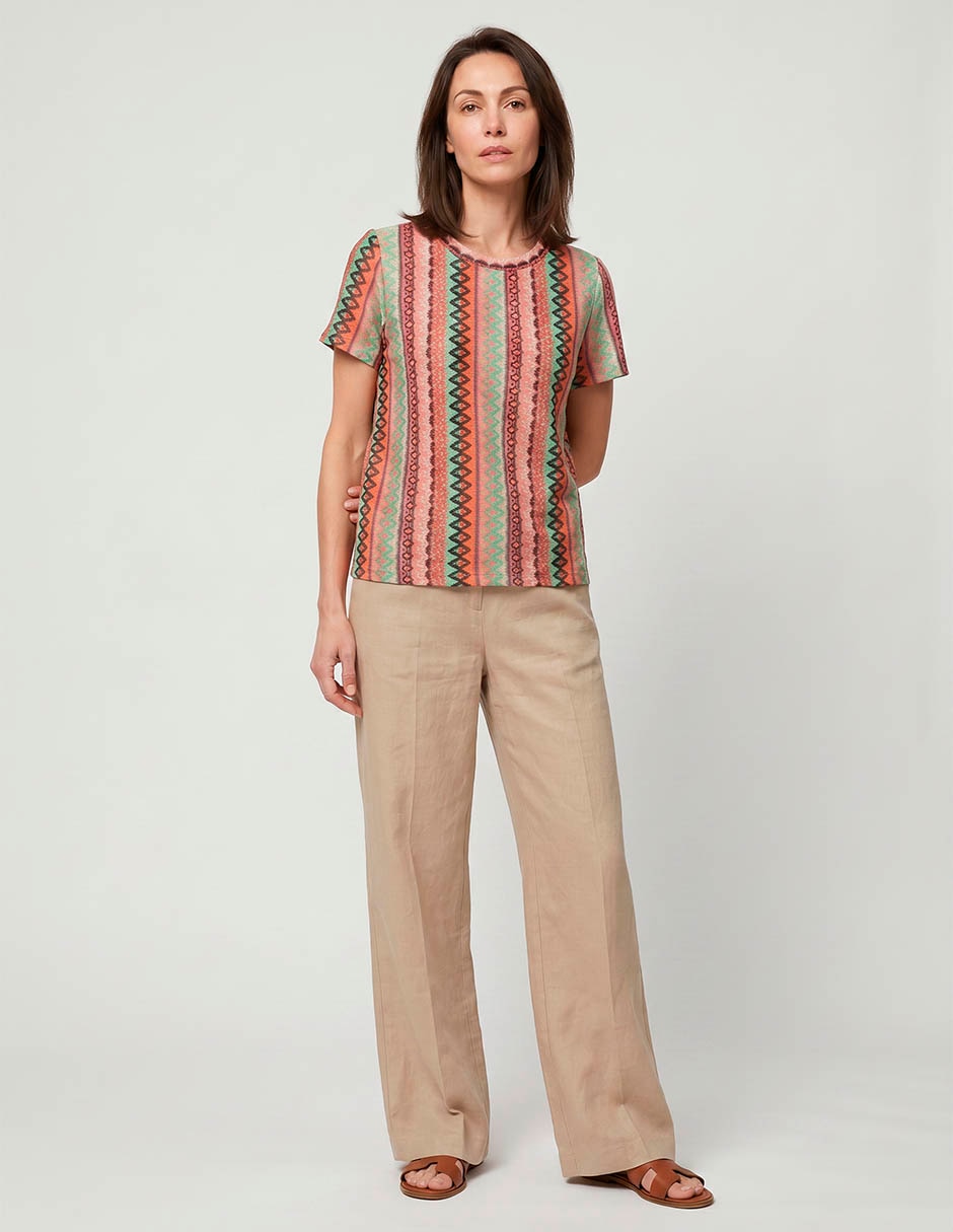 Blusa manga corta para mujer 3