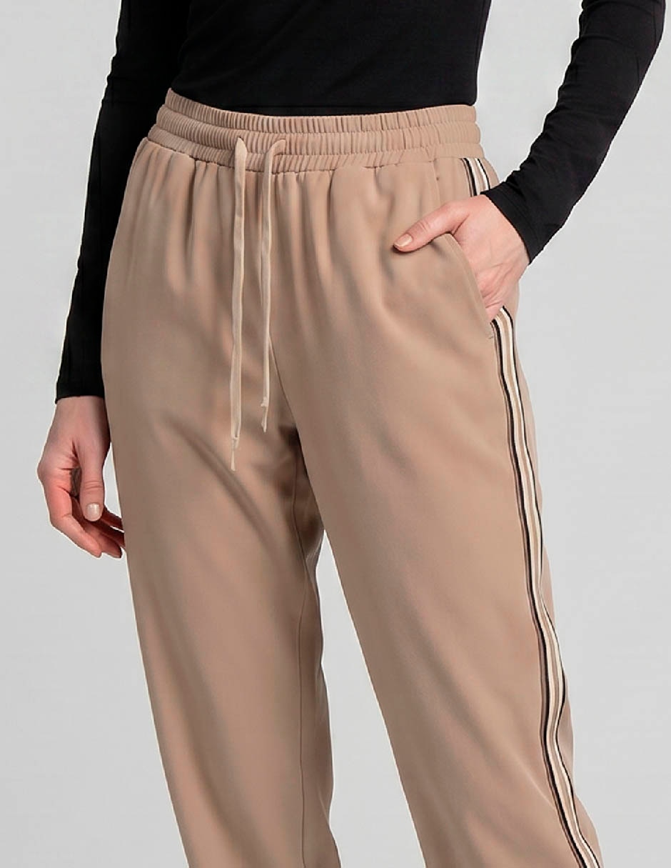 Pants regular con jareta para mujer 3