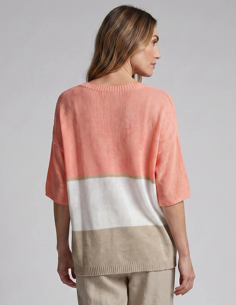Suéter lieb cuello redondo para mujer