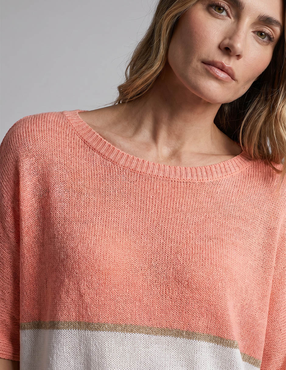 Suéter lieb cuello redondo para mujer