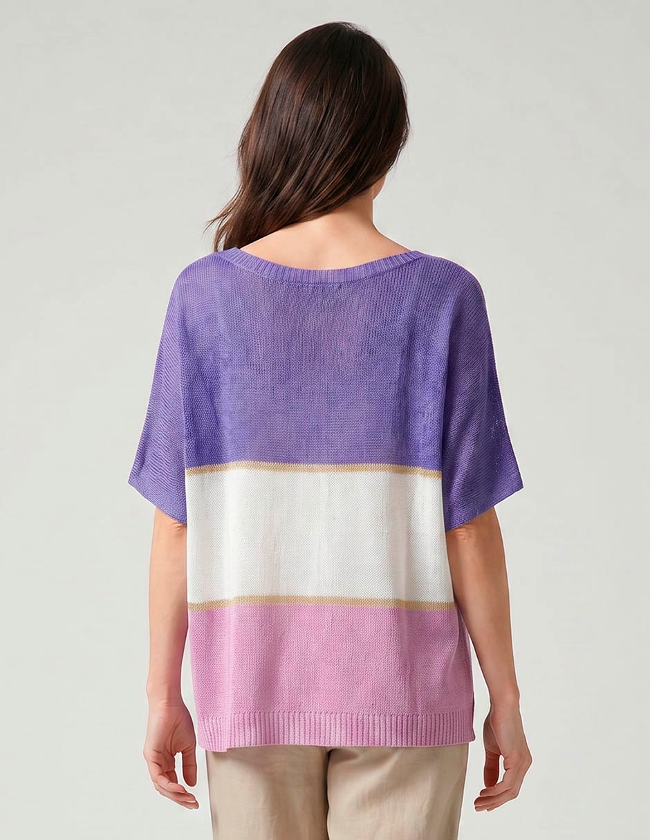 Suéter cuello redondo para mujer 2