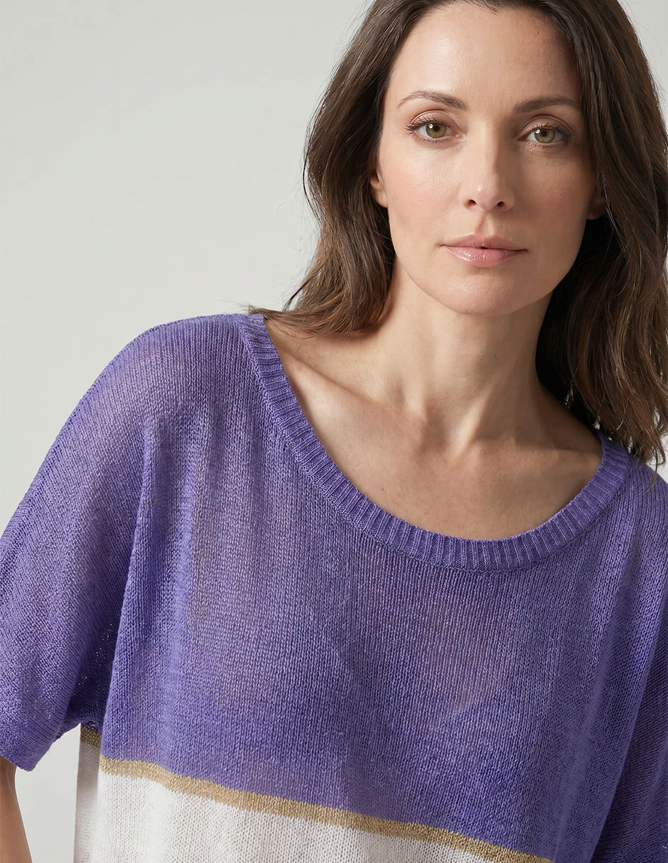 Suéter cuello redondo para mujer 3