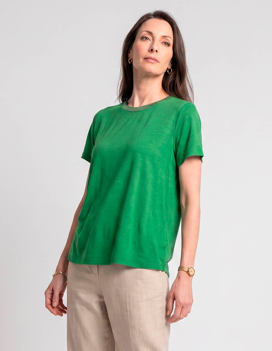 Blusa lieb manga corta para mujer