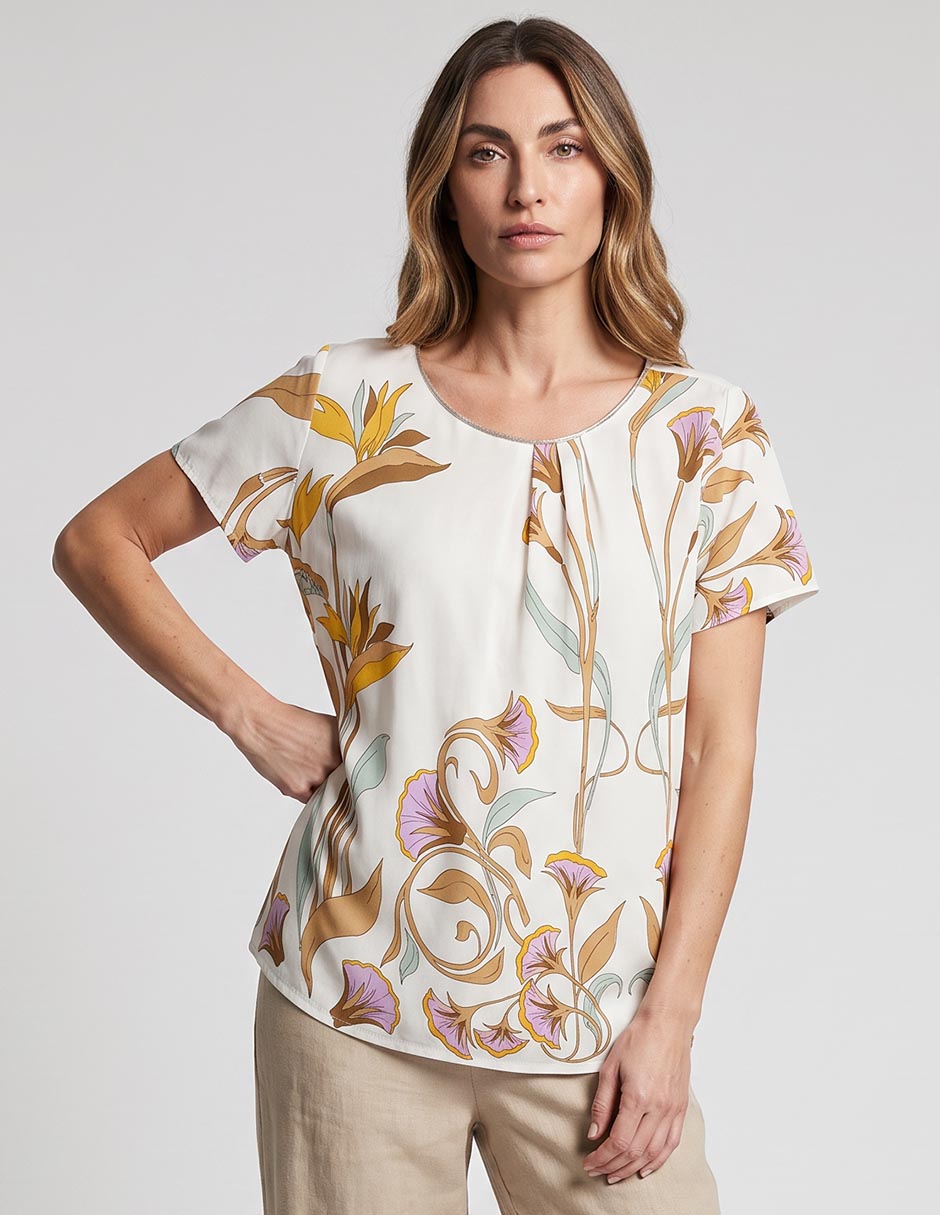 Blusa manga corta para mujer Blusa manga corta para mujer