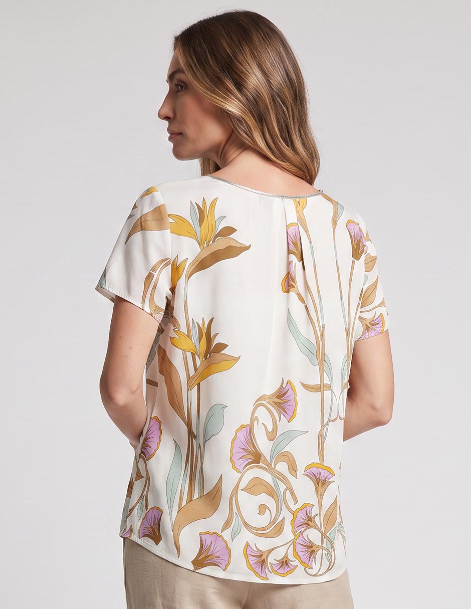 Blusa manga corta para mujer 2