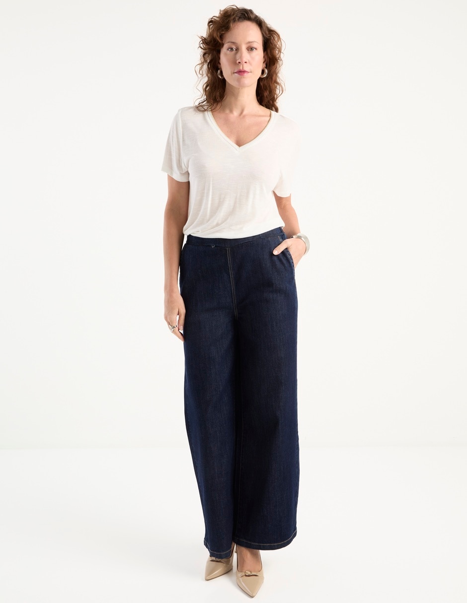 Jeans relaxed amplio para mujer 3