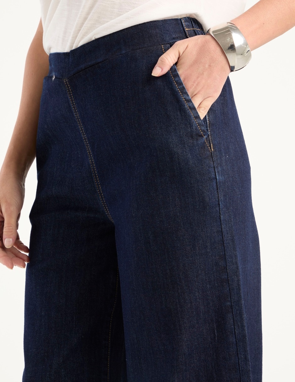 Jeans relaxed amplio para mujer 4