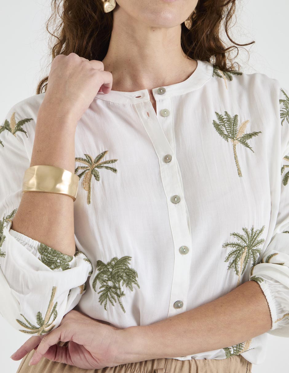 Blusa manga larga para mujer 8
