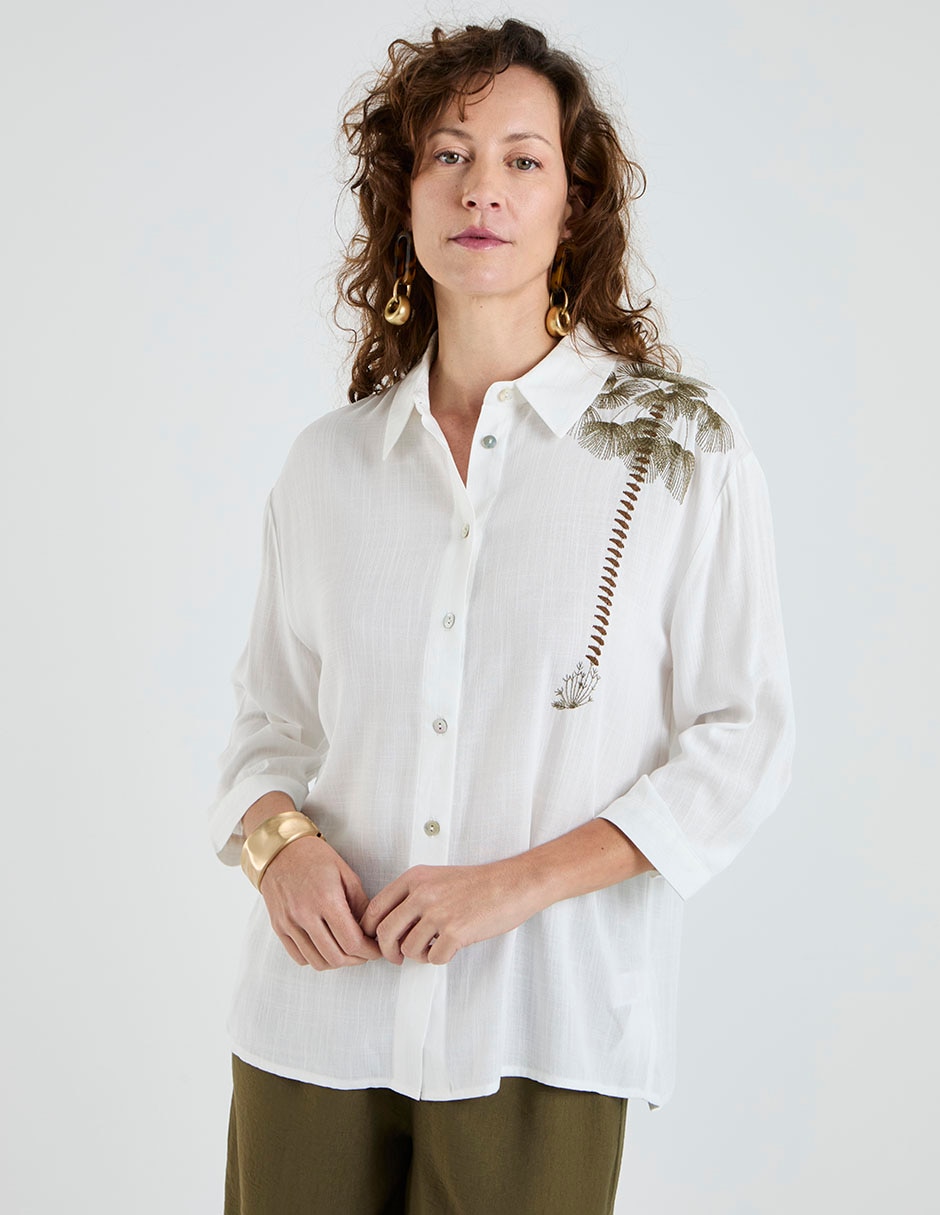 Blusa manga 3/4 para mujer Blusa manga 3/4 para mujer