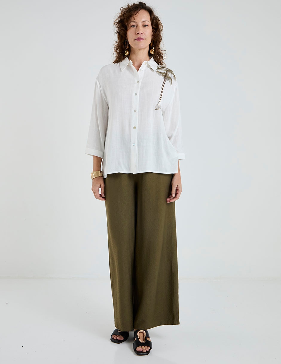Blusa manga 3/4 para mujer