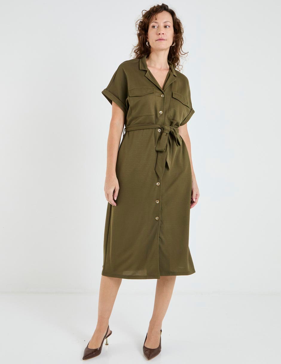 Vestido midi casual para mujer Vestido midi casual para mujer