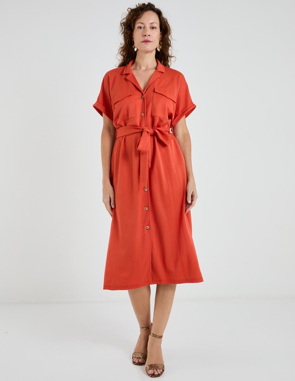 Vestido midi casual para mujer