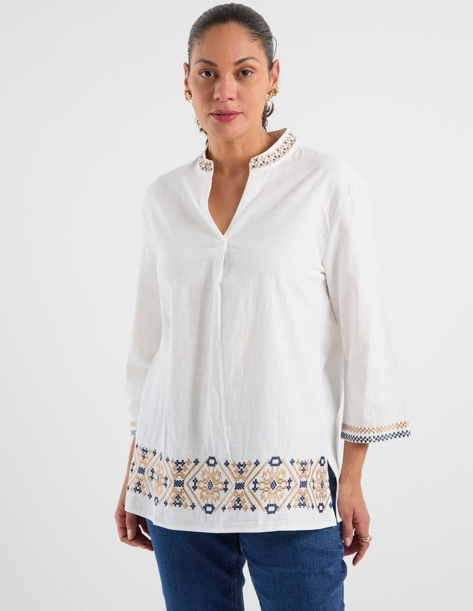 Blusa manga 3/4 para mujer 1