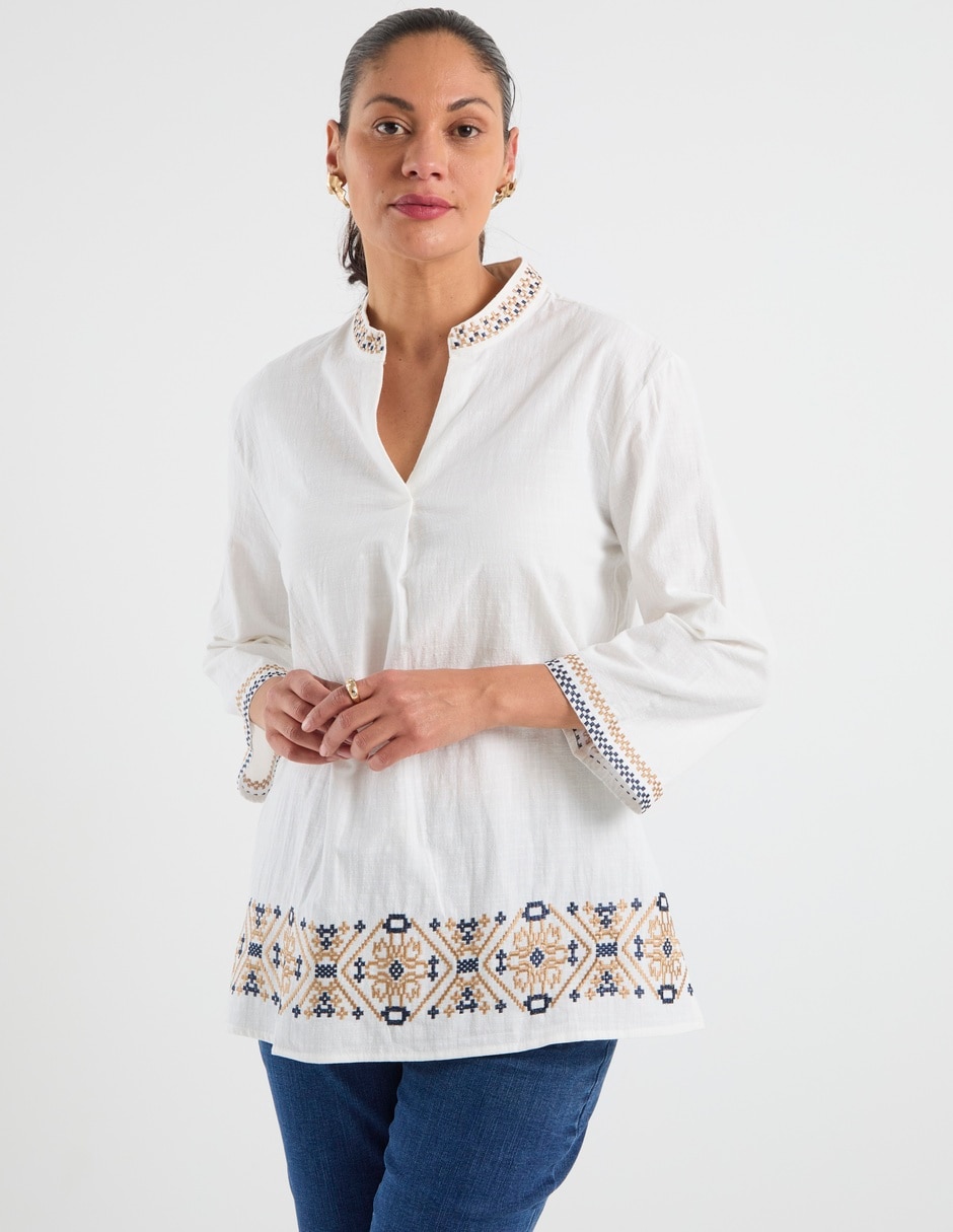 Blusa manga 3/4 para mujer 7