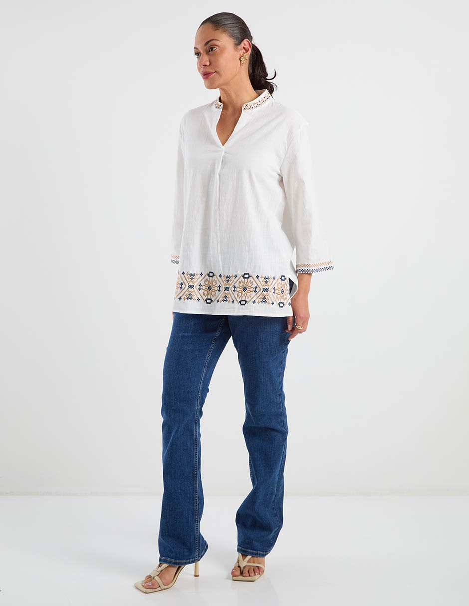 Blusa manga 3/4 para mujer 8