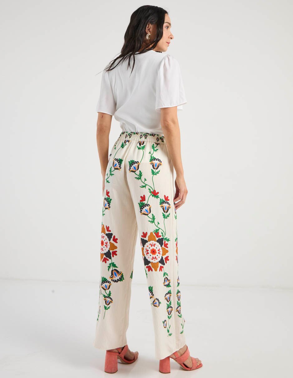 Pantalón relaxed wide leg para mujer 6