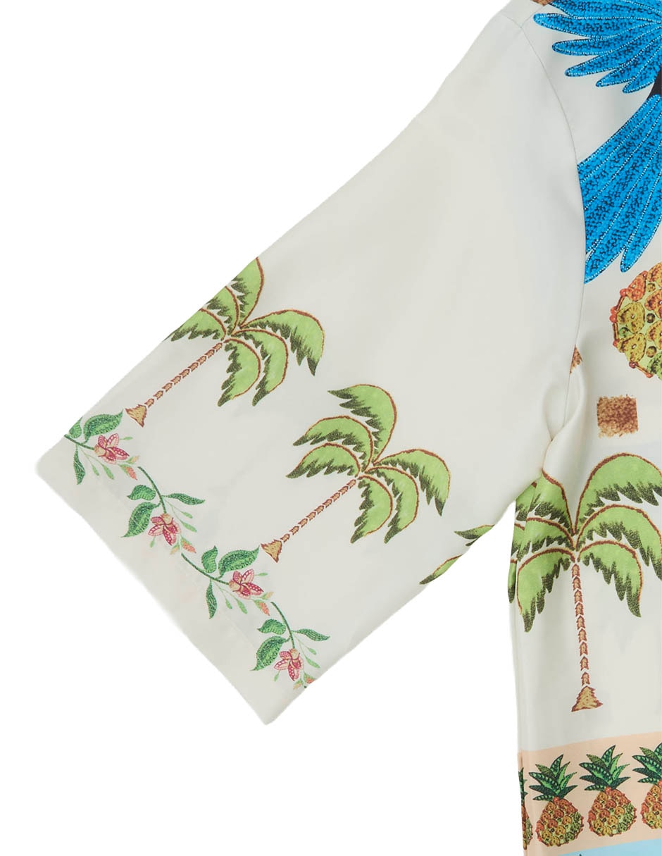 Blusa camisera manga 3/4 para mujer 13