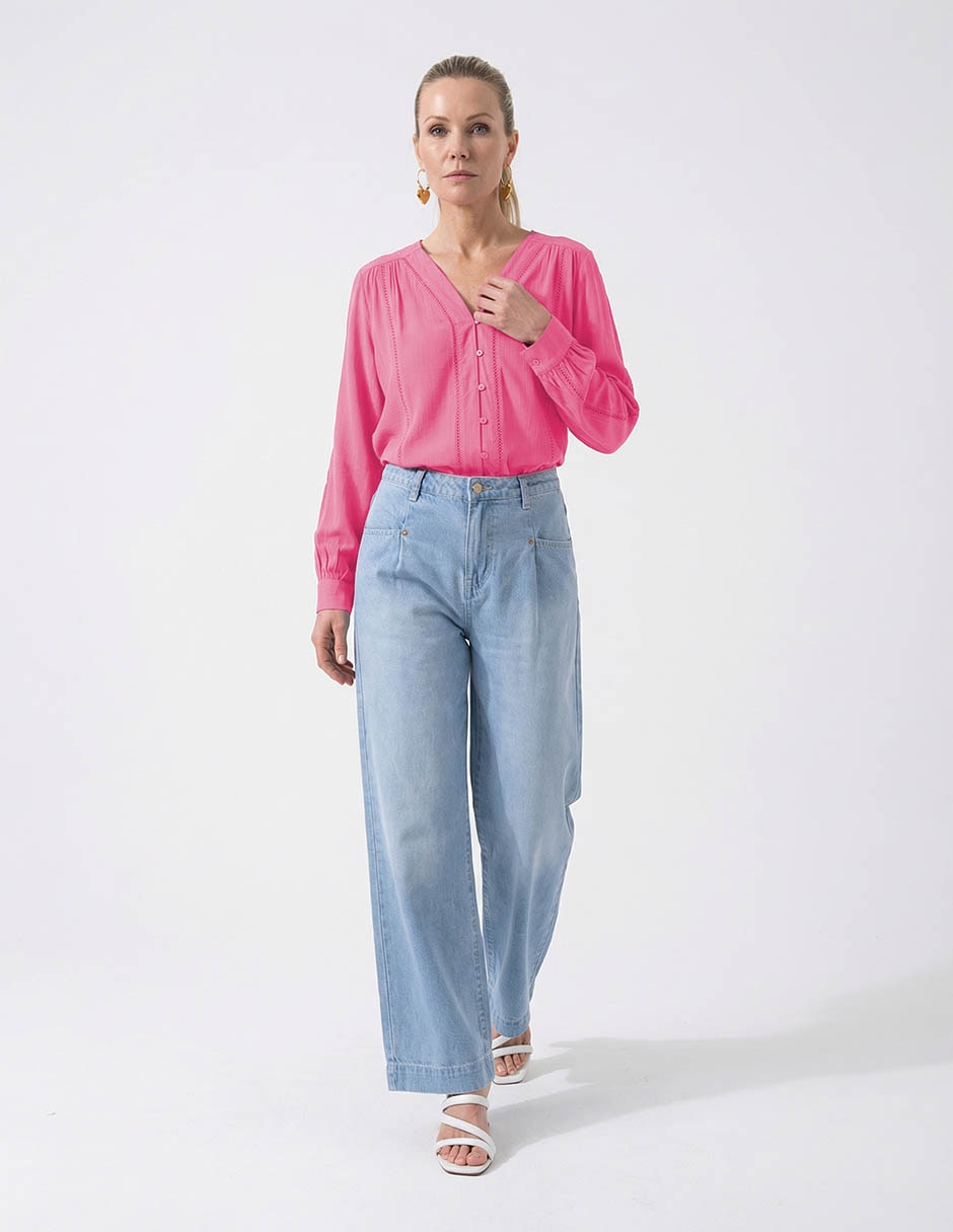 Blusa manga larga para mujer 3