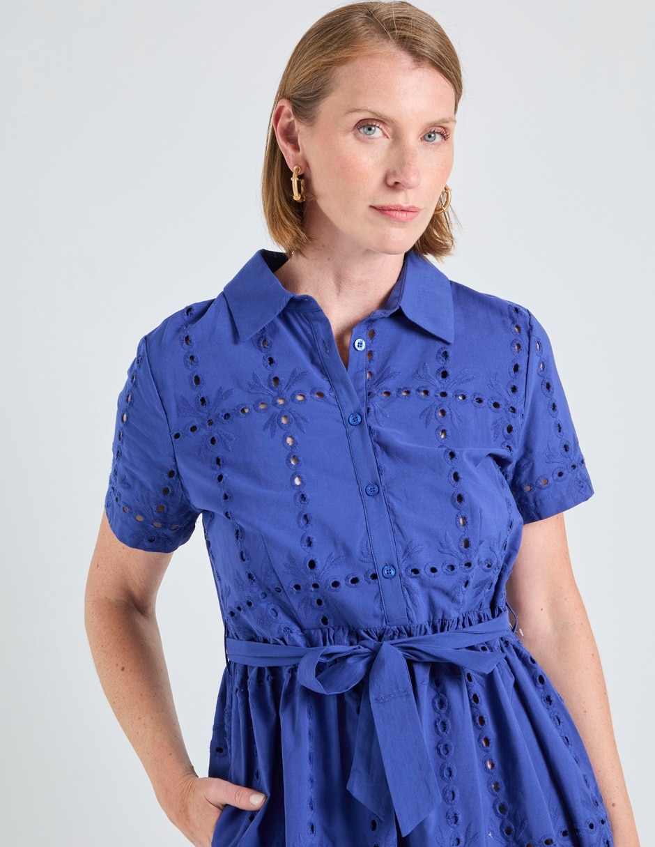 VESTIDO LB2604-176 LARGO CAMISERO 4