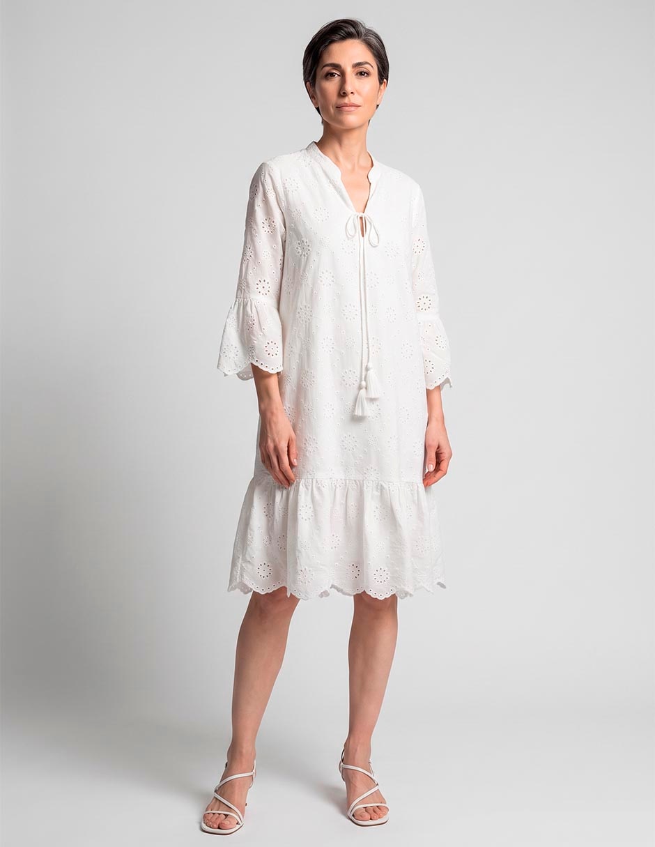 Vestido a la rodilla casual para mujer
