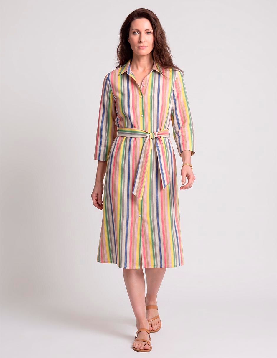 VESTIDO LB2605-221 LARGO CAMISERO VESTIDO LB2605-221 LARGO CAMISERO