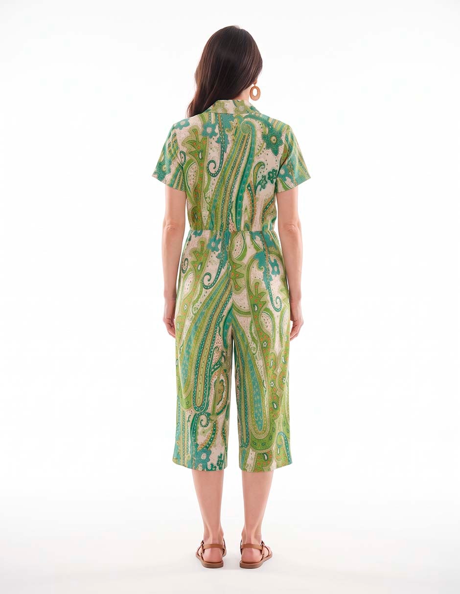 Jumpsuit estampado paisley para mujer 2