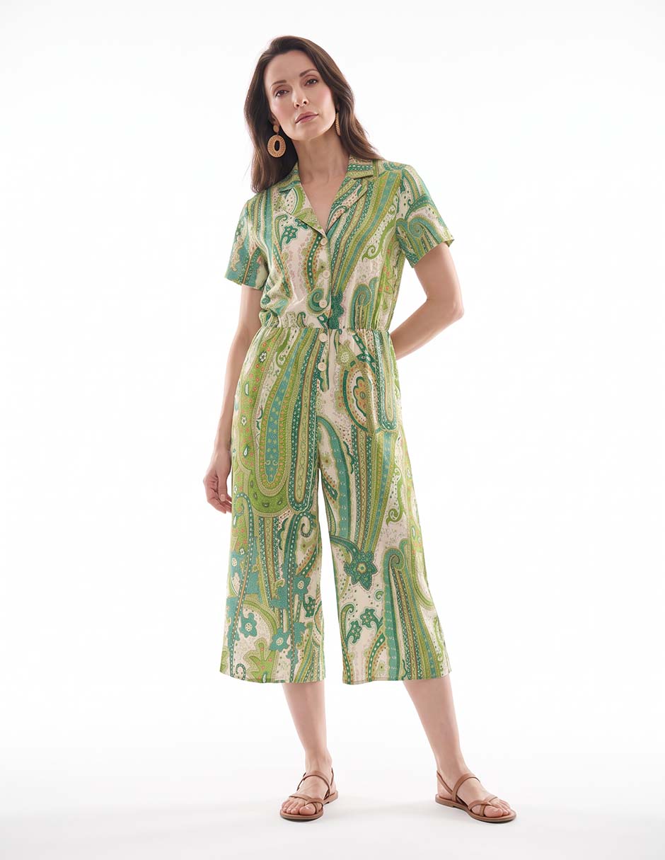 Jumpsuit estampado paisley para mujer 7