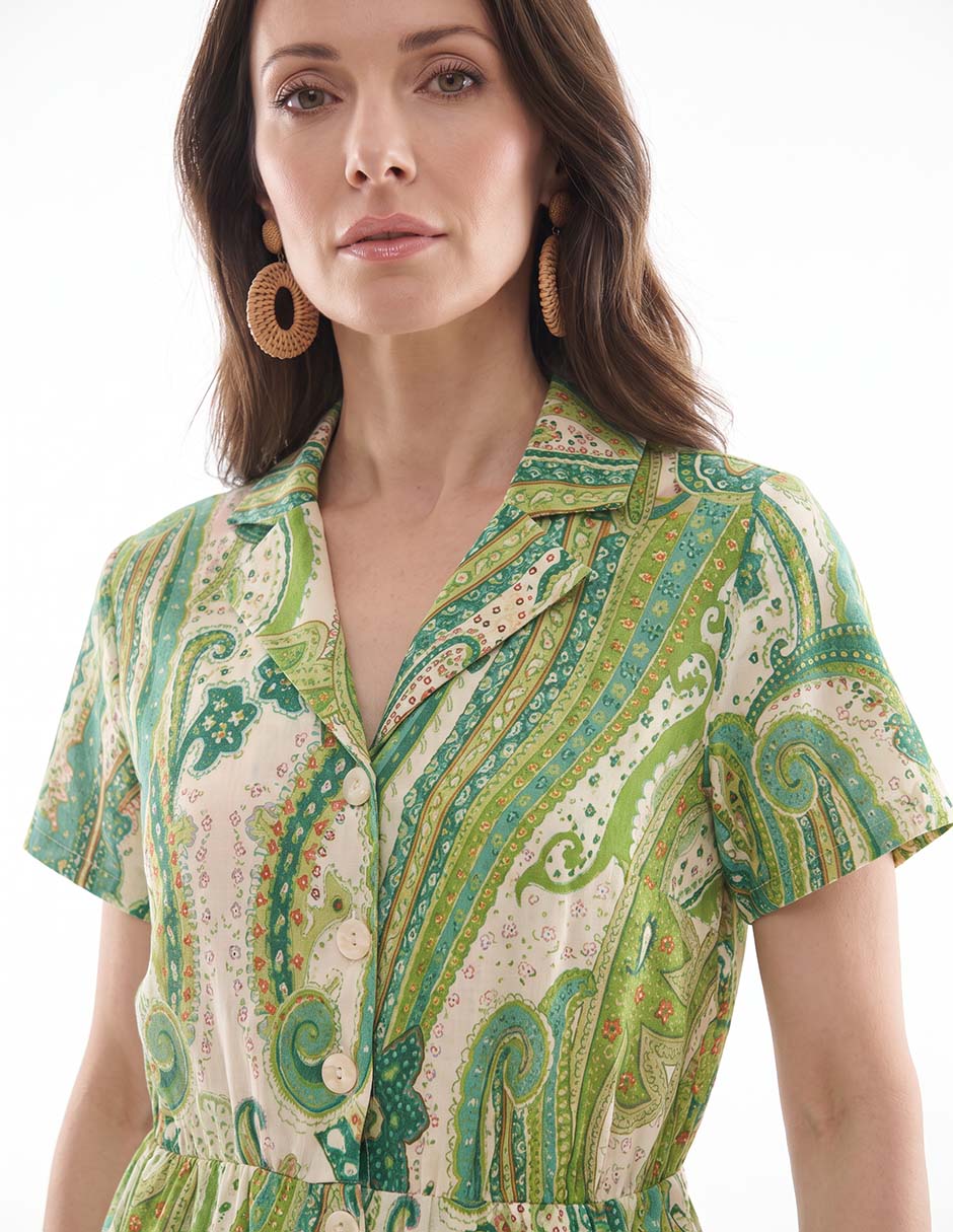 Jumpsuit estampado paisley para mujer 3