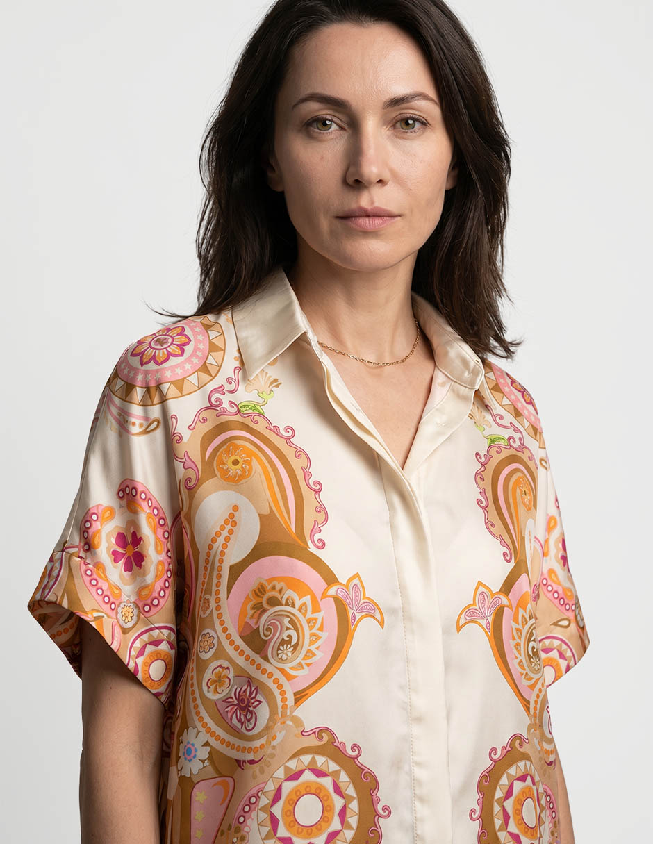 Blusa manga al codo para mujer 3