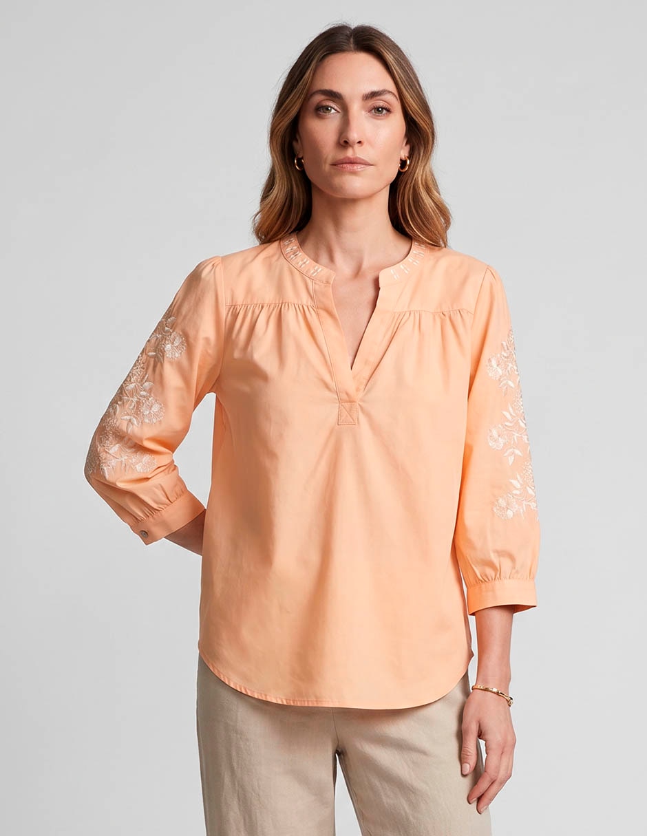 Blusa manga 3/4 para mujer Blusa manga 3/4 para mujer