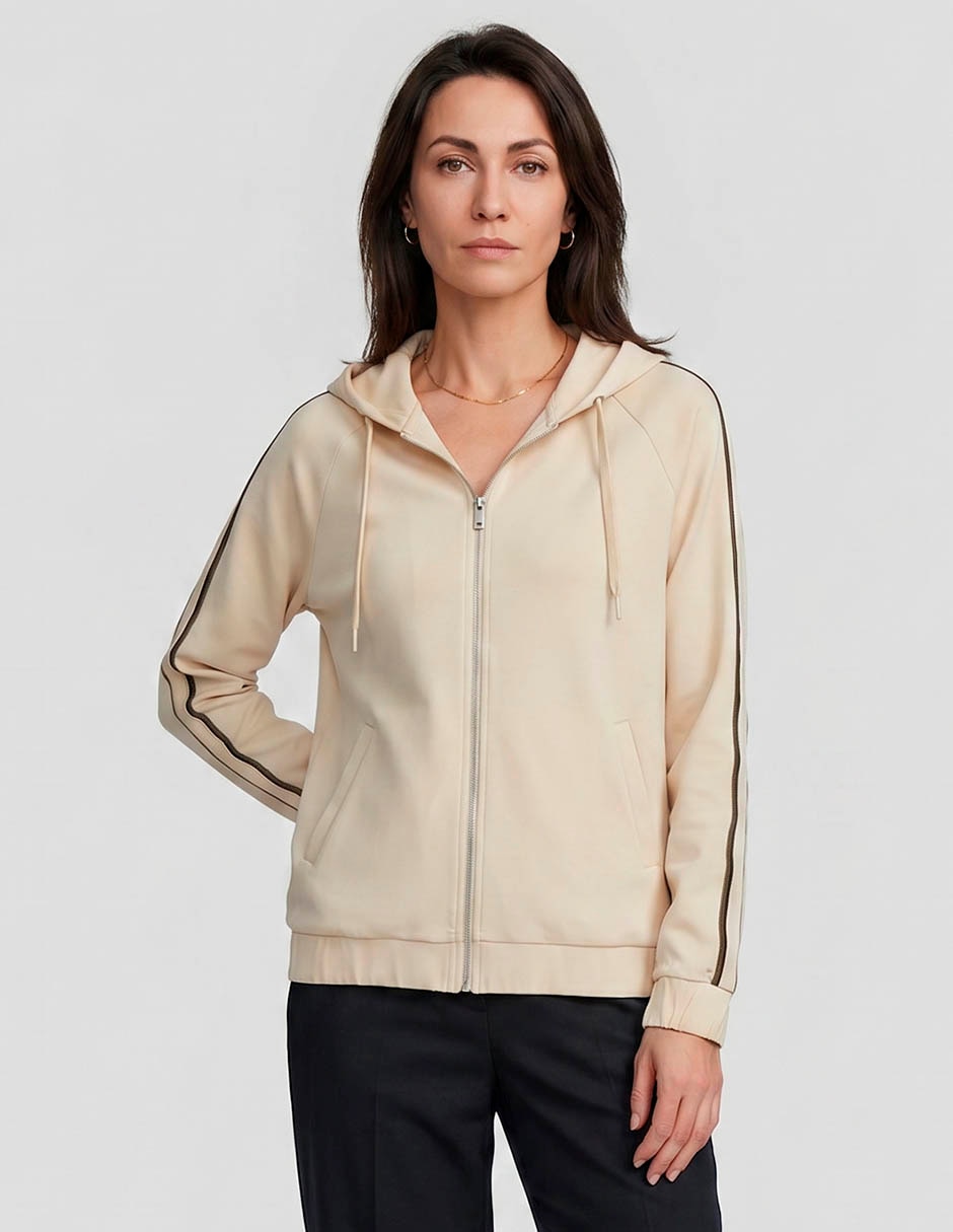 Sudadera con capucha y bolsa para mujer 1