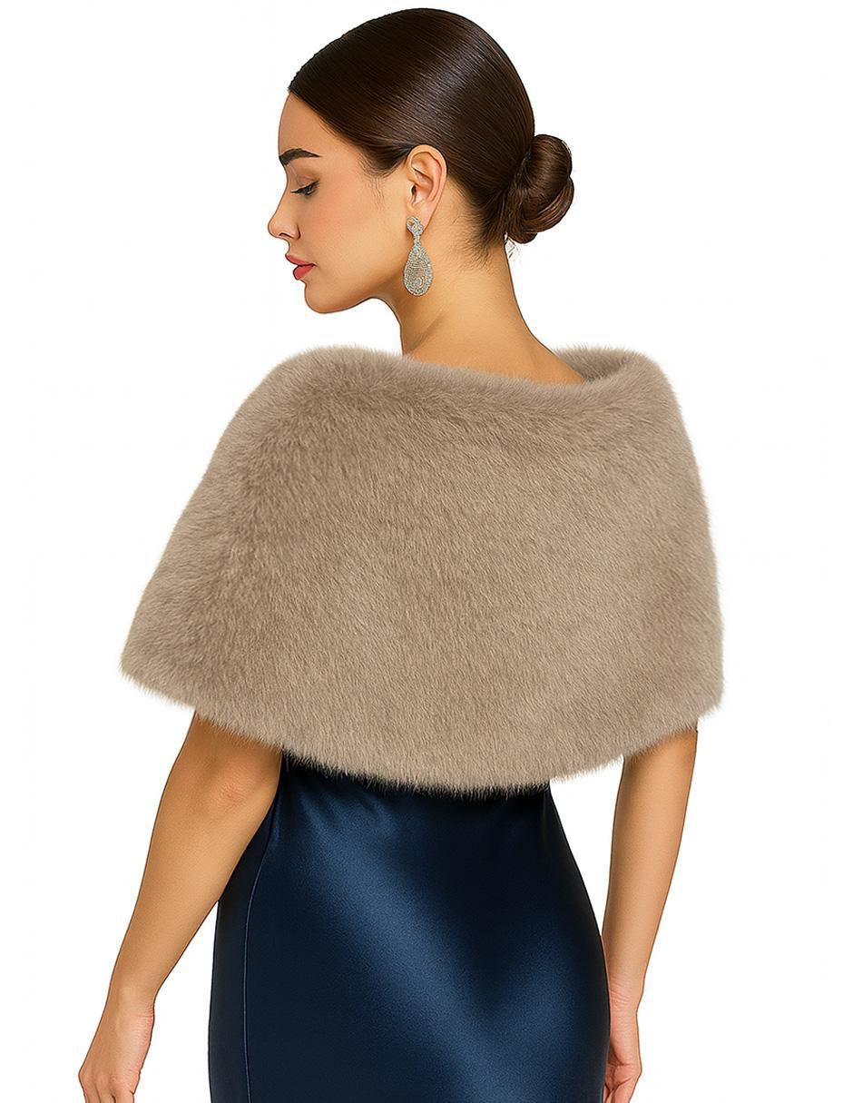 Estola de pelo sintético para mujer 3