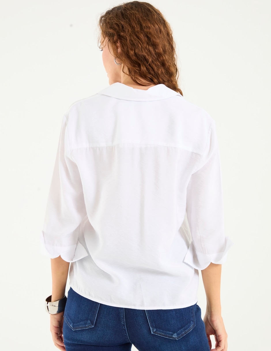 Blusa Lieb Basics manga 3/4 para mujer