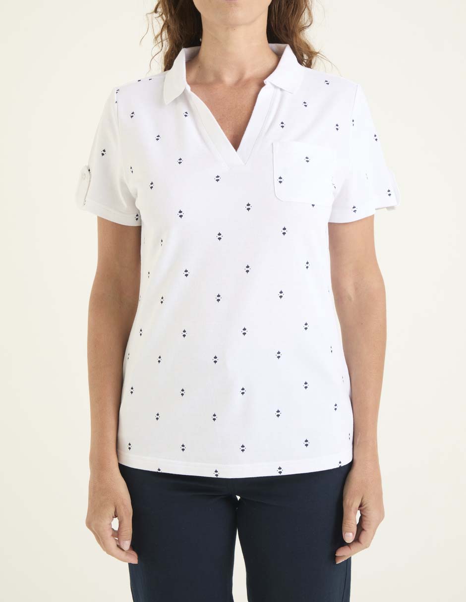 Playera tipo polo para mujer 5