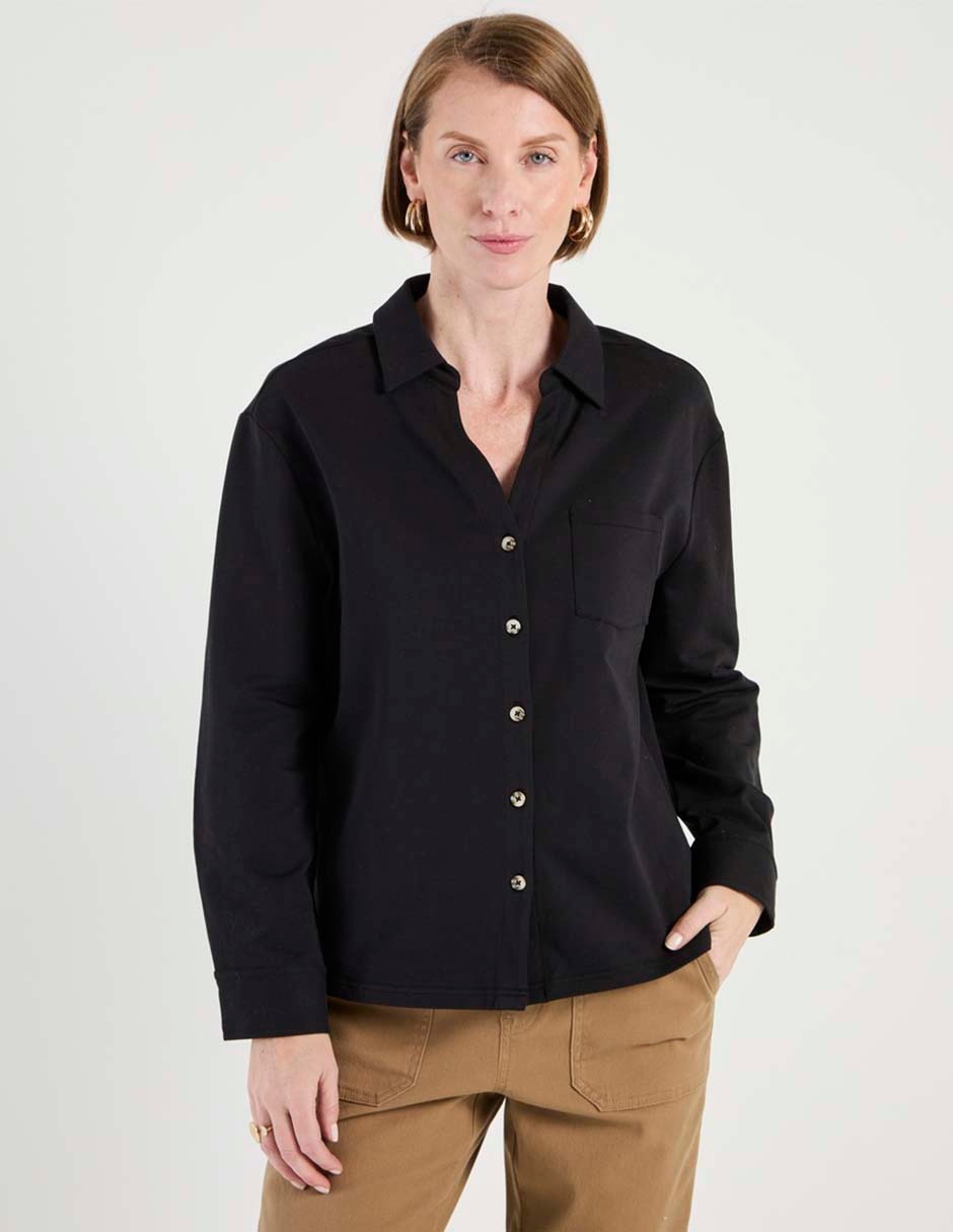 Blusa camisera Lieb manga larga para mujer