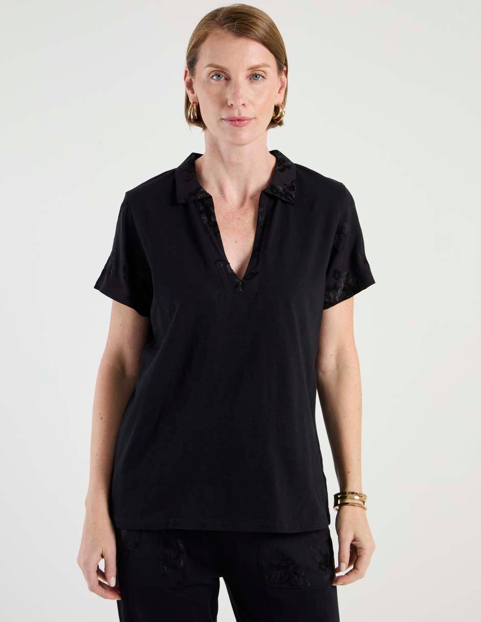Blusa Basics manga 3/4 para mujer 1