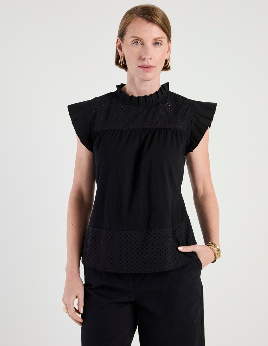Blusa Lieb Basics manga corta para mujer
