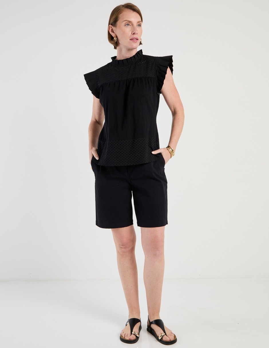 Blusa Lieb Basics manga corta para mujer