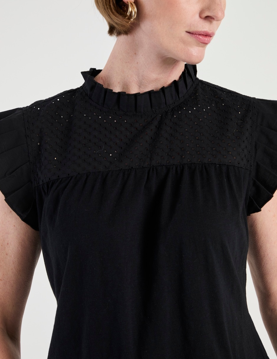 Blusa Lieb Basics manga corta para mujer